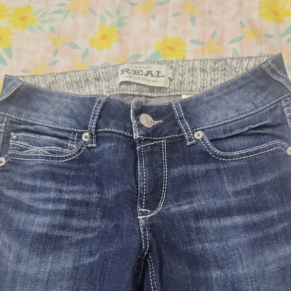 Ariat High Rise Blue Jeans Classic Denim